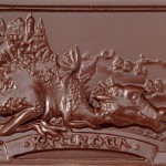 Kraków - smok, czekoladowa pocztówka